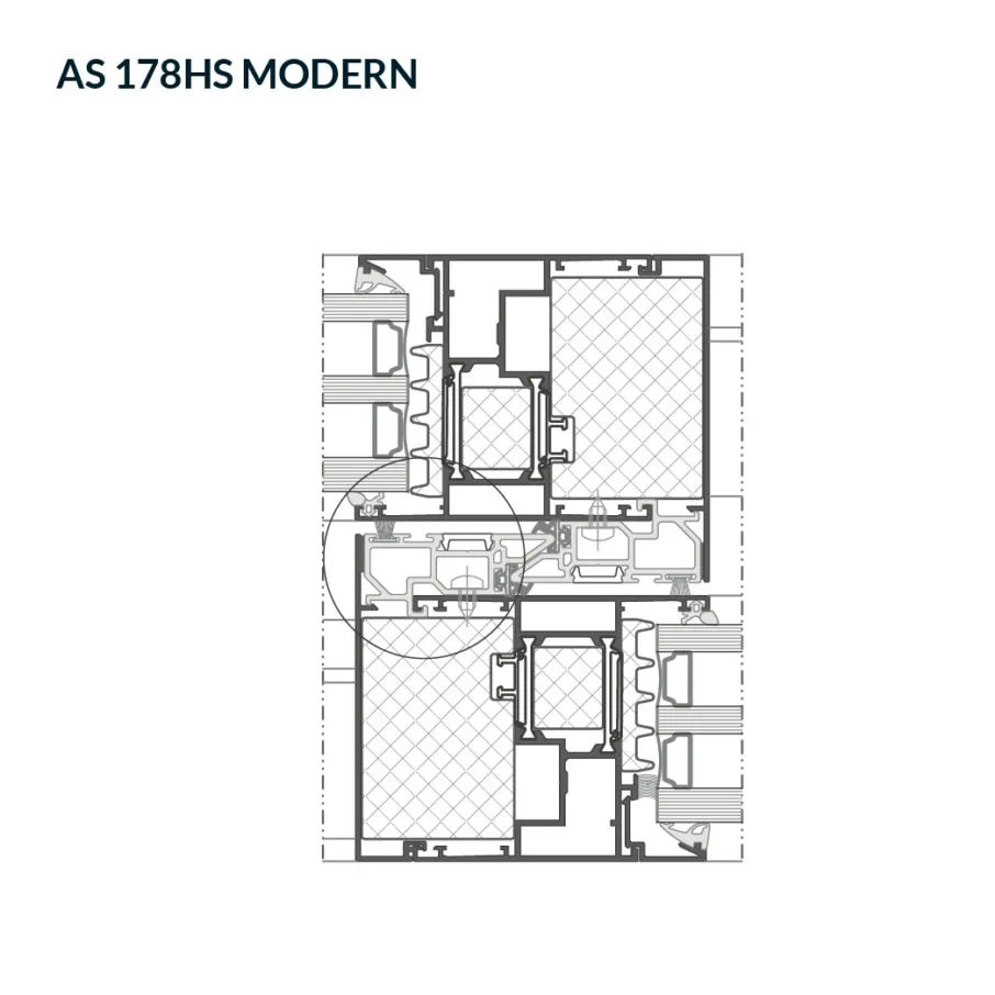 Przekrój przez słupek