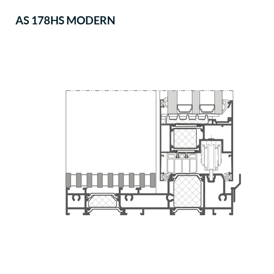 Przekrój dolny przez pole ruchome