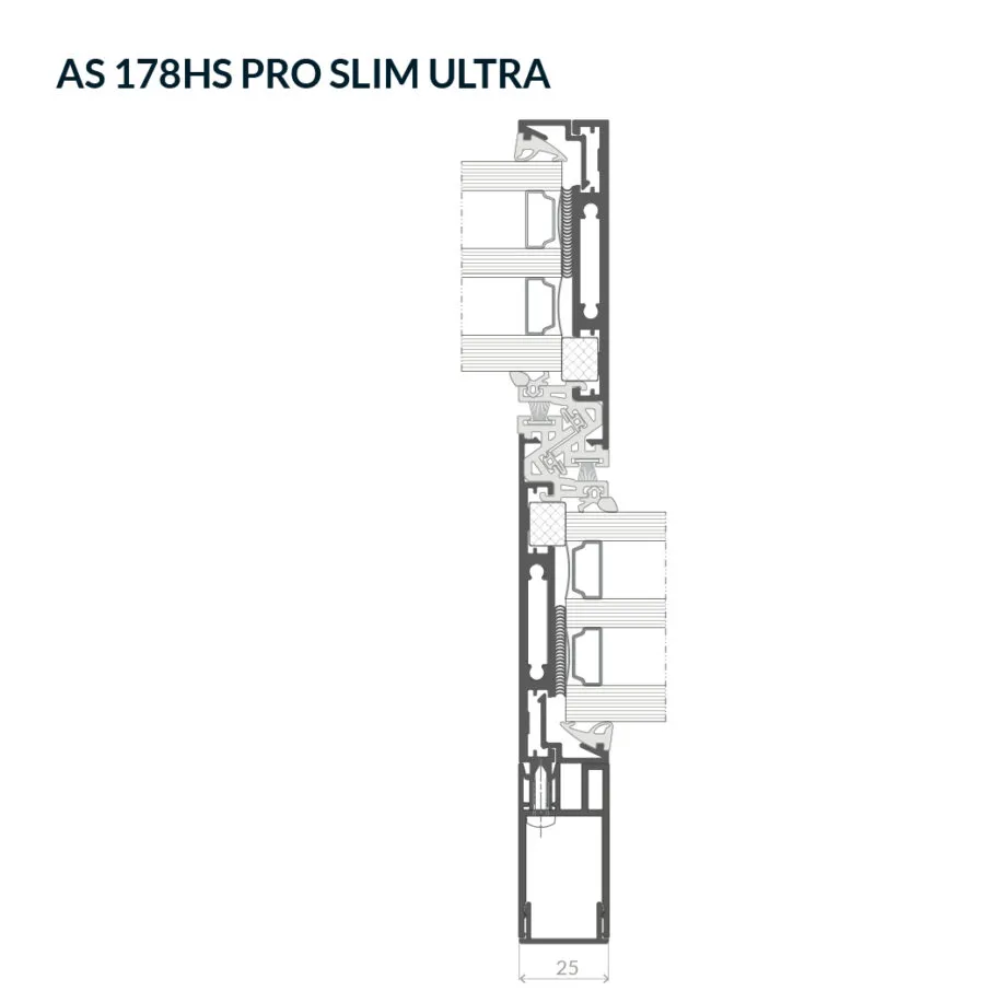 Słupek środkowy z puszką statyczną