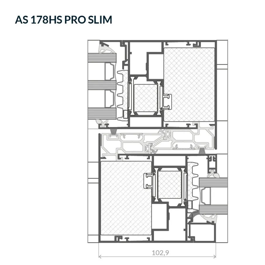 Przekrój przez labirynt środkowy