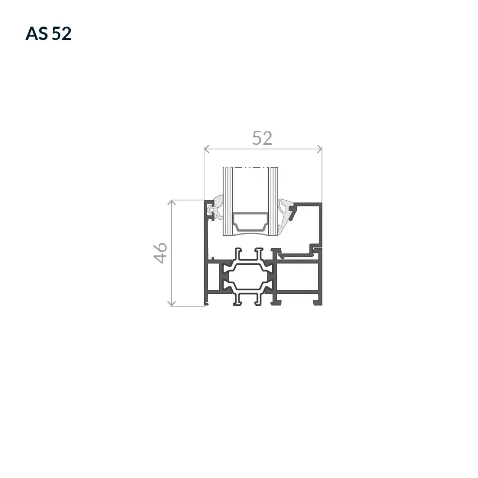 Przekrój przez kwaterę stałą